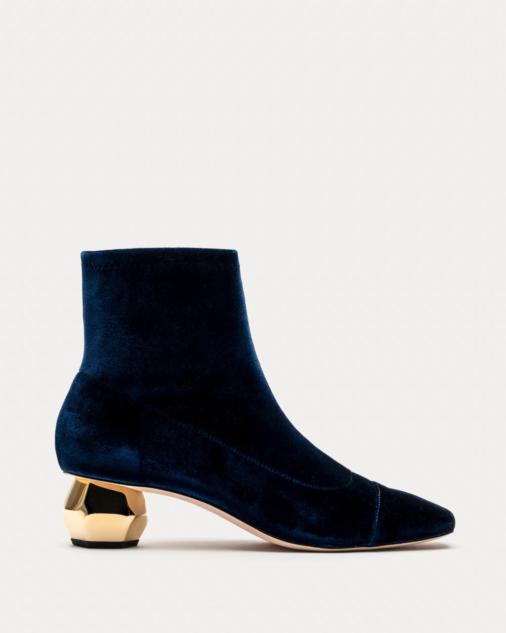 Marnie Boot - Velvet Navy Boots Frances Valentine