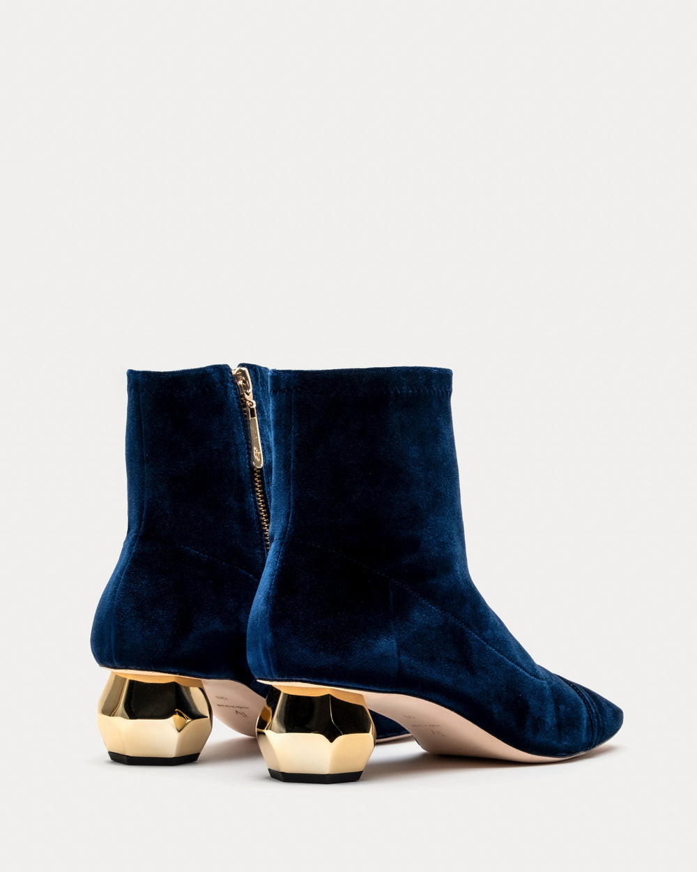 Marnie Boot - Velvet Navy Boots Frances Valentine