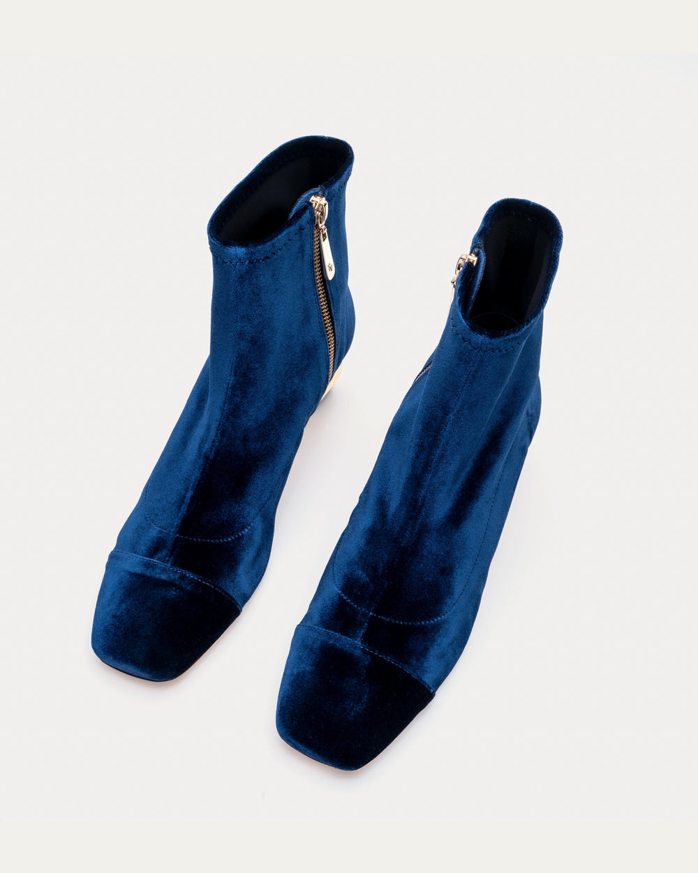 Marnie Boot - Velvet Navy Boots Frances Valentine