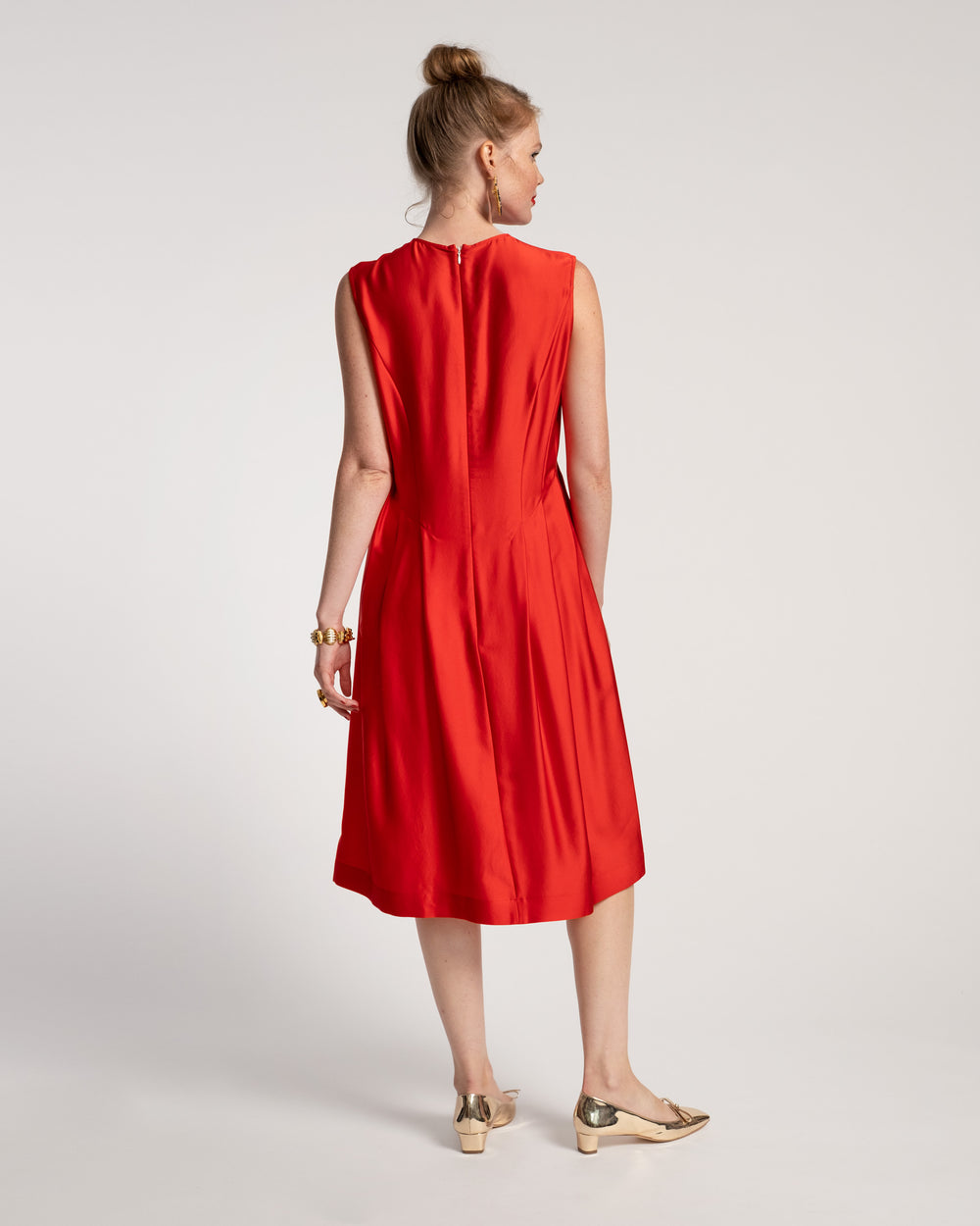 Florencia Silk Dress - Red Dresses Frances Valentine