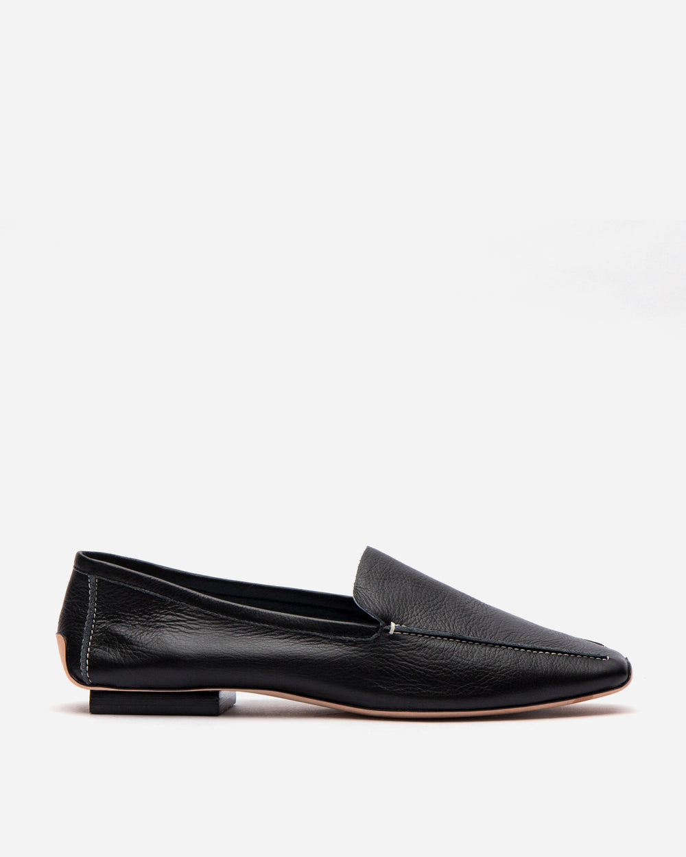 Elyce Loafer - Leather Black Loafers Frances Valentine