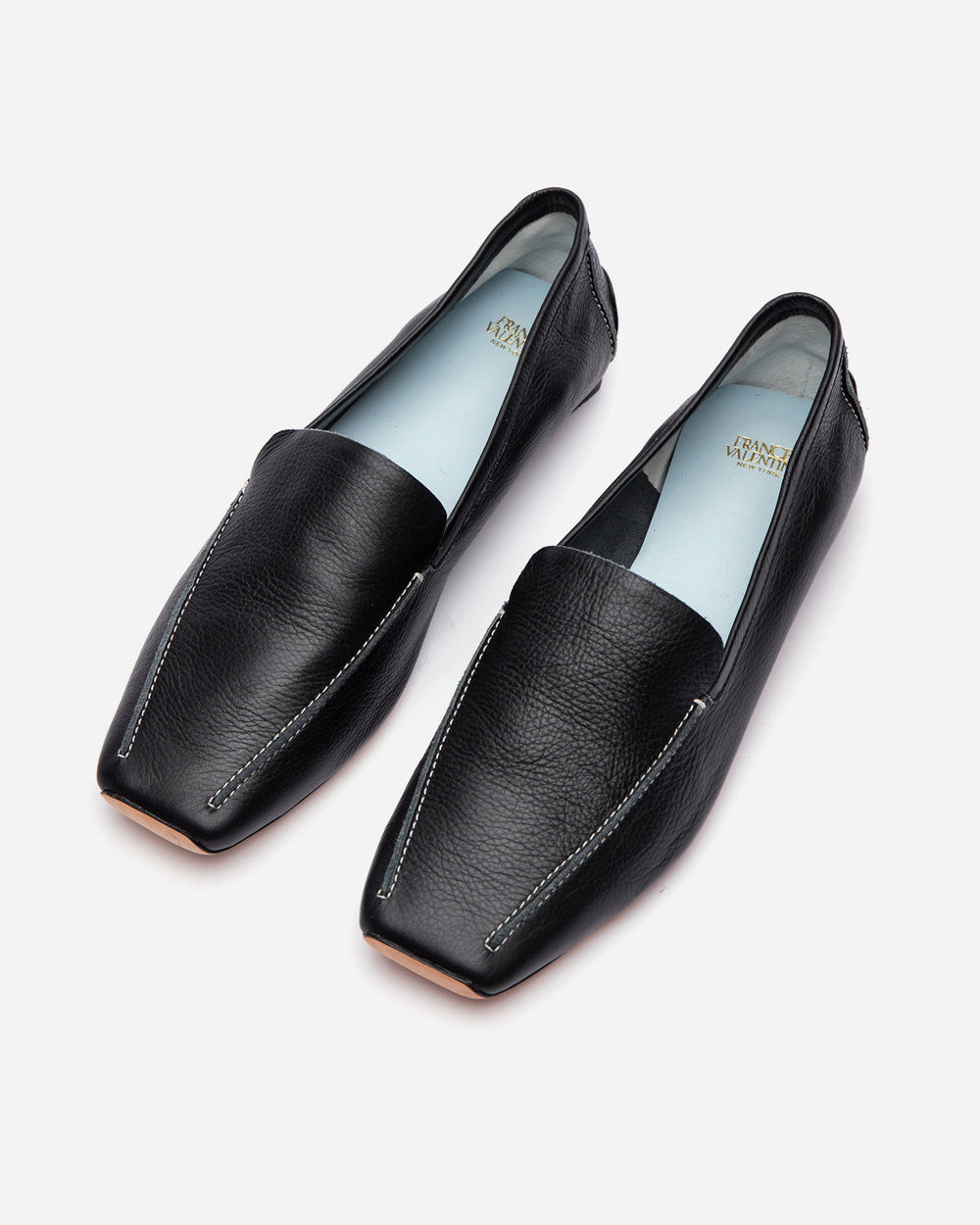 Elyce Loafer - Leather Black Loafers Frances Valentine