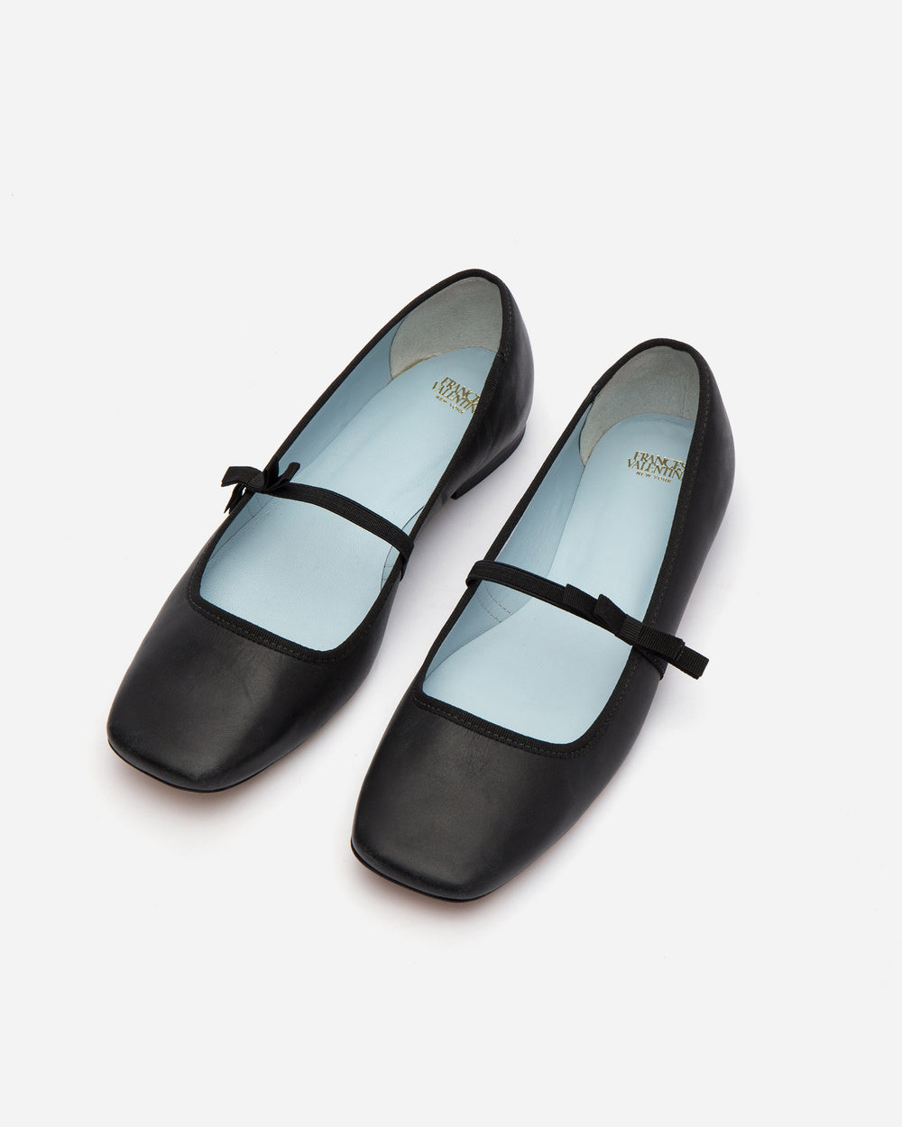 Jude Mary Jane Flat - Leather Black Flats Frances Valentine