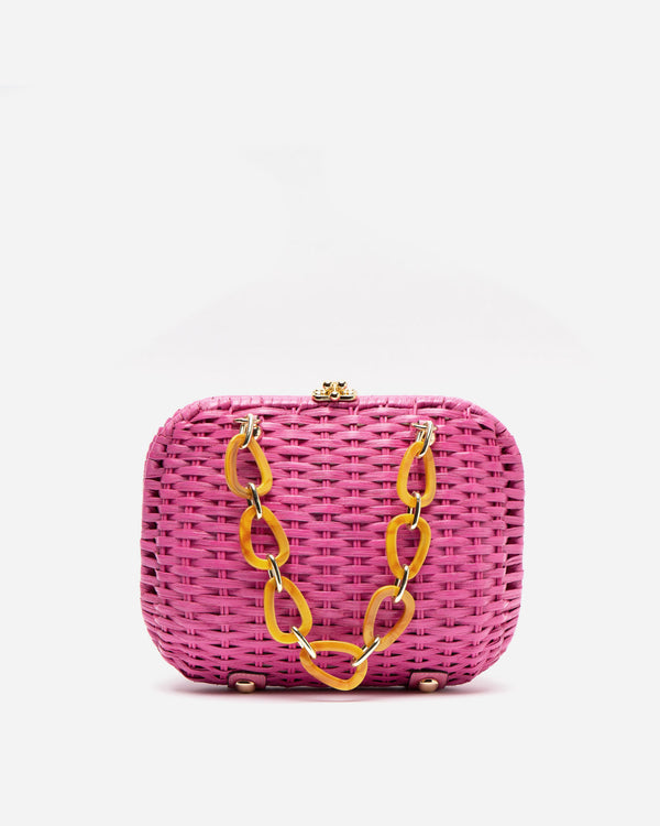 Hen Wicker Basket - Pink Basket Frances Valentine