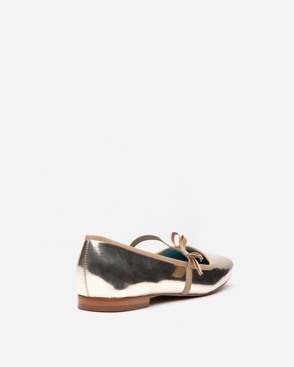 Jude Mary Jane Flat - Leather Platino Flats Frances Valentine