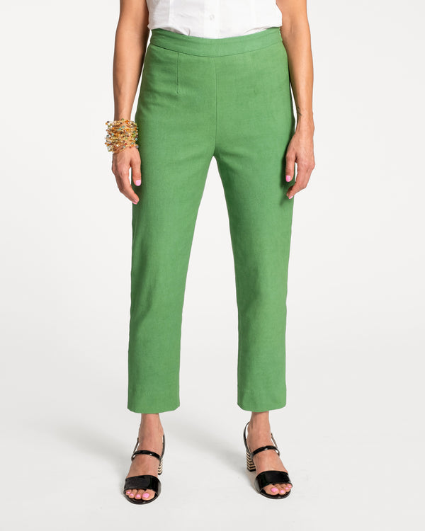 Lucy Cigarette Pant - Green Pants Frances Valentine