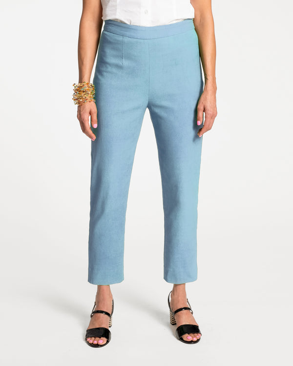 Lucy Cigarette Pant - Light Blue Pants Frances Valentine