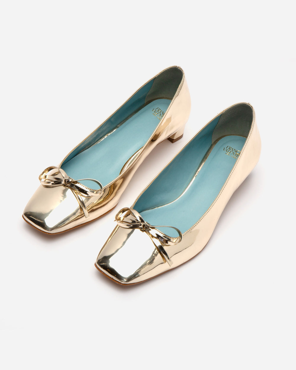 Mary Mini Block Heel - Vegan Platino Heels Frances Valentine