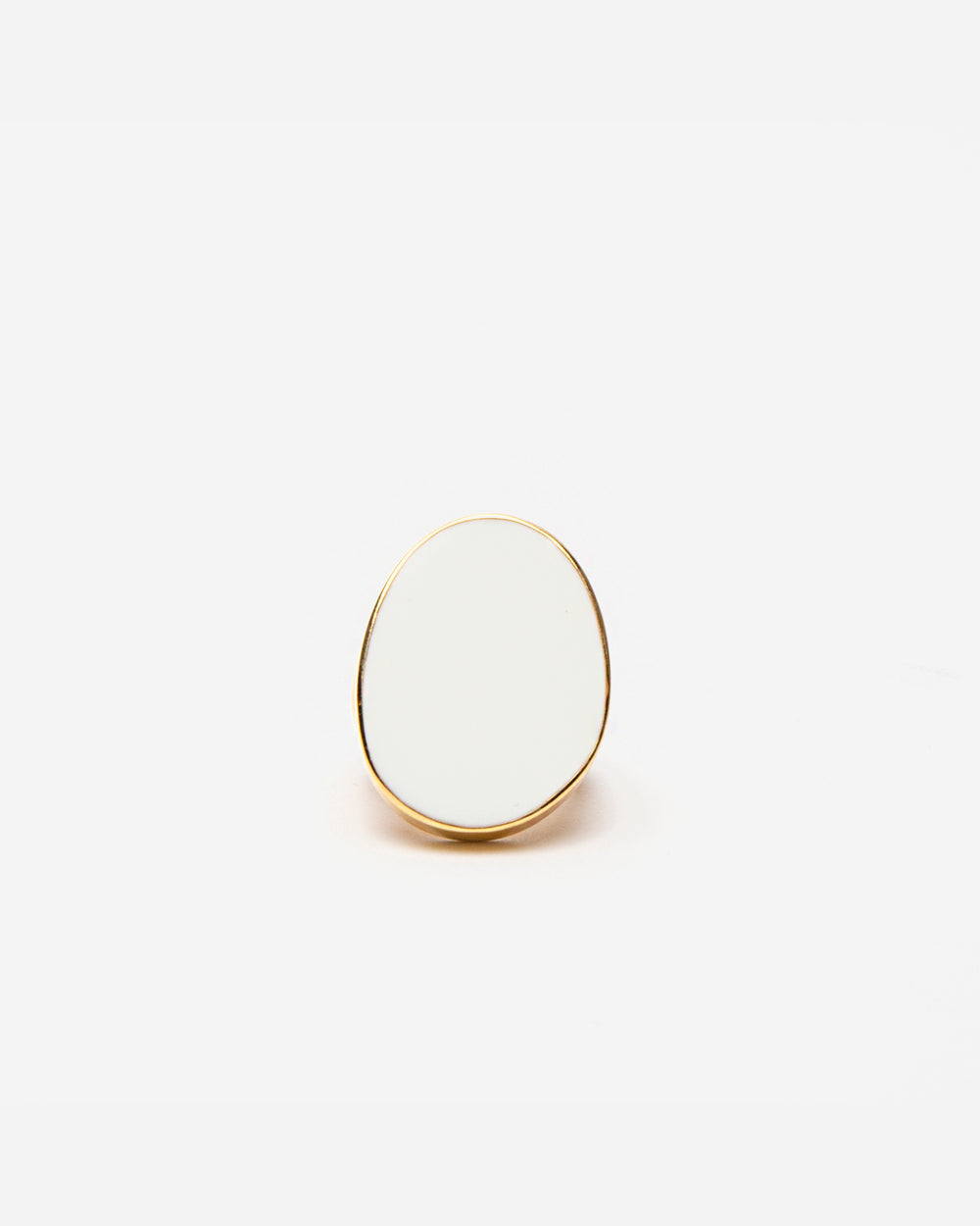Enamel Palette Ring - White Ring Kenneth Jay Lane