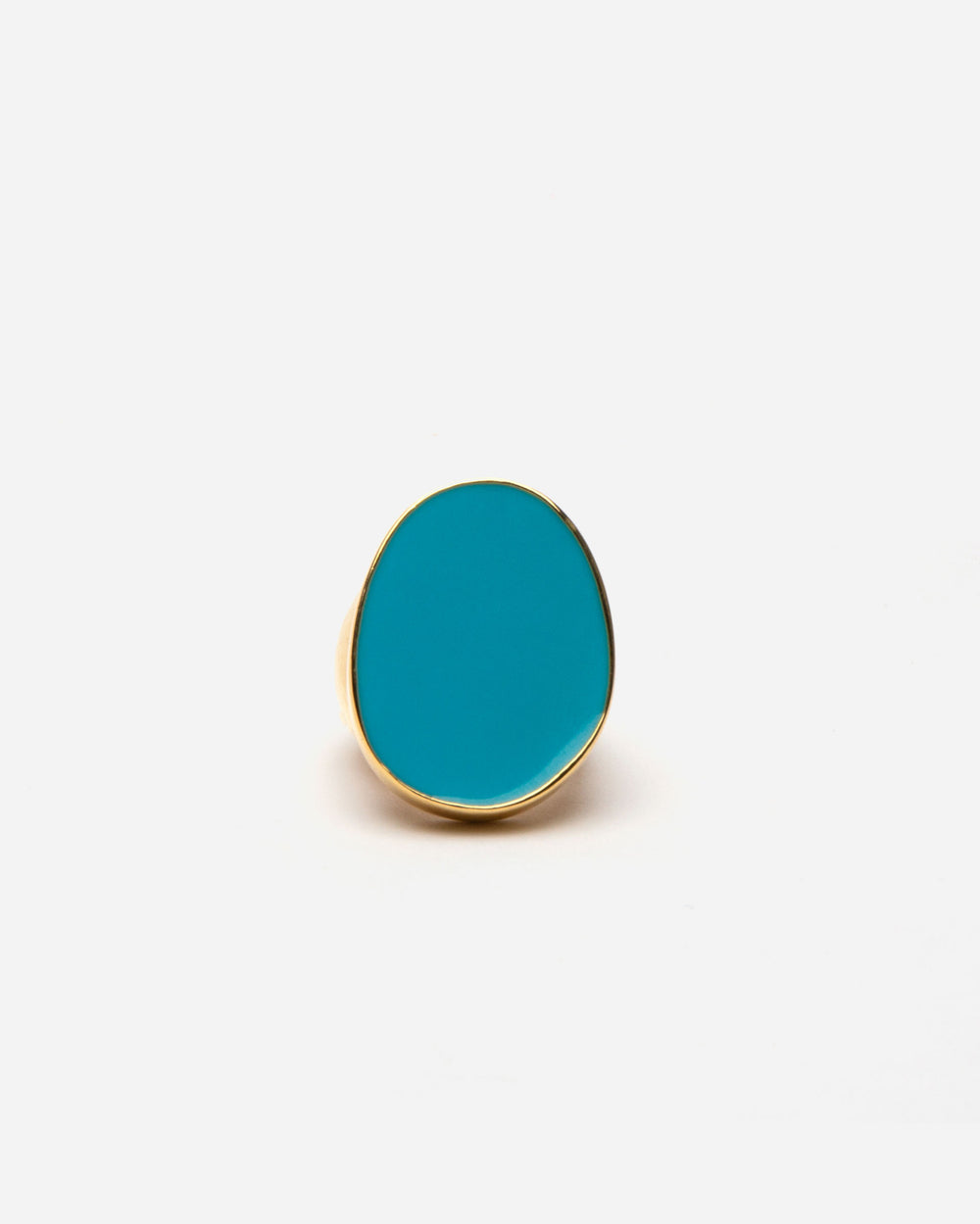 Enamel Palette Ring - Turquoise Ring KJL