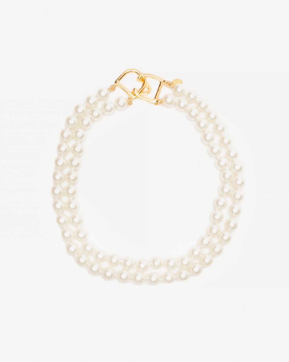 Double Strand Perfect Pearl Necklace Necklace KJL