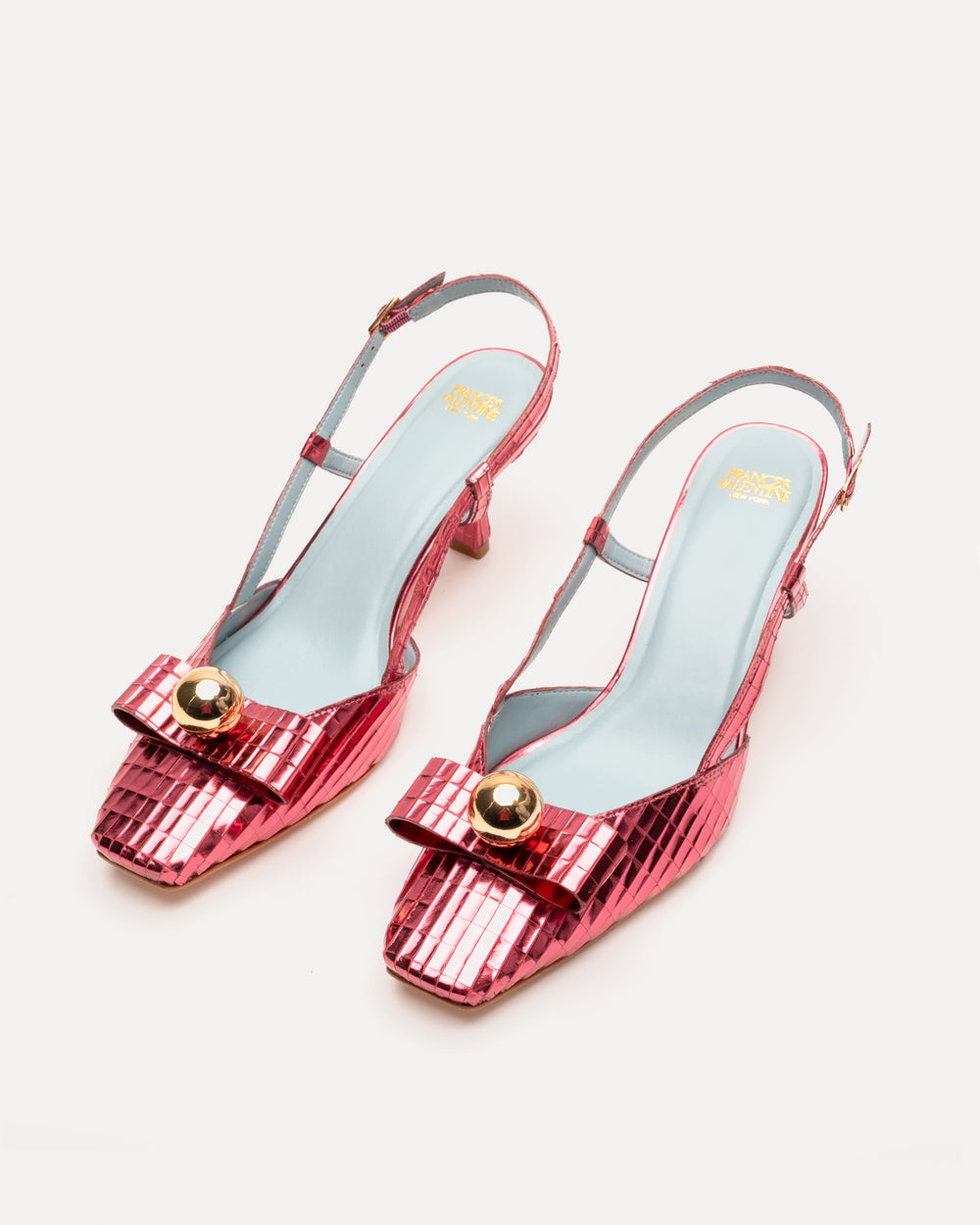 Raquel Disco Pump - Leather Rose Heels Frances Valentine