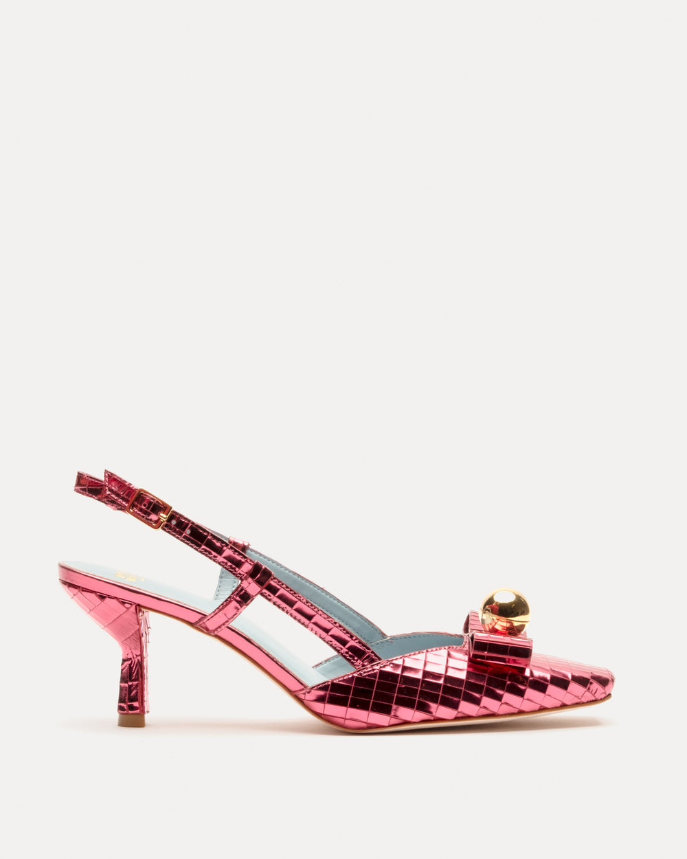 Raquel Disco Pump - Leather Rose Heels Frances Valentine