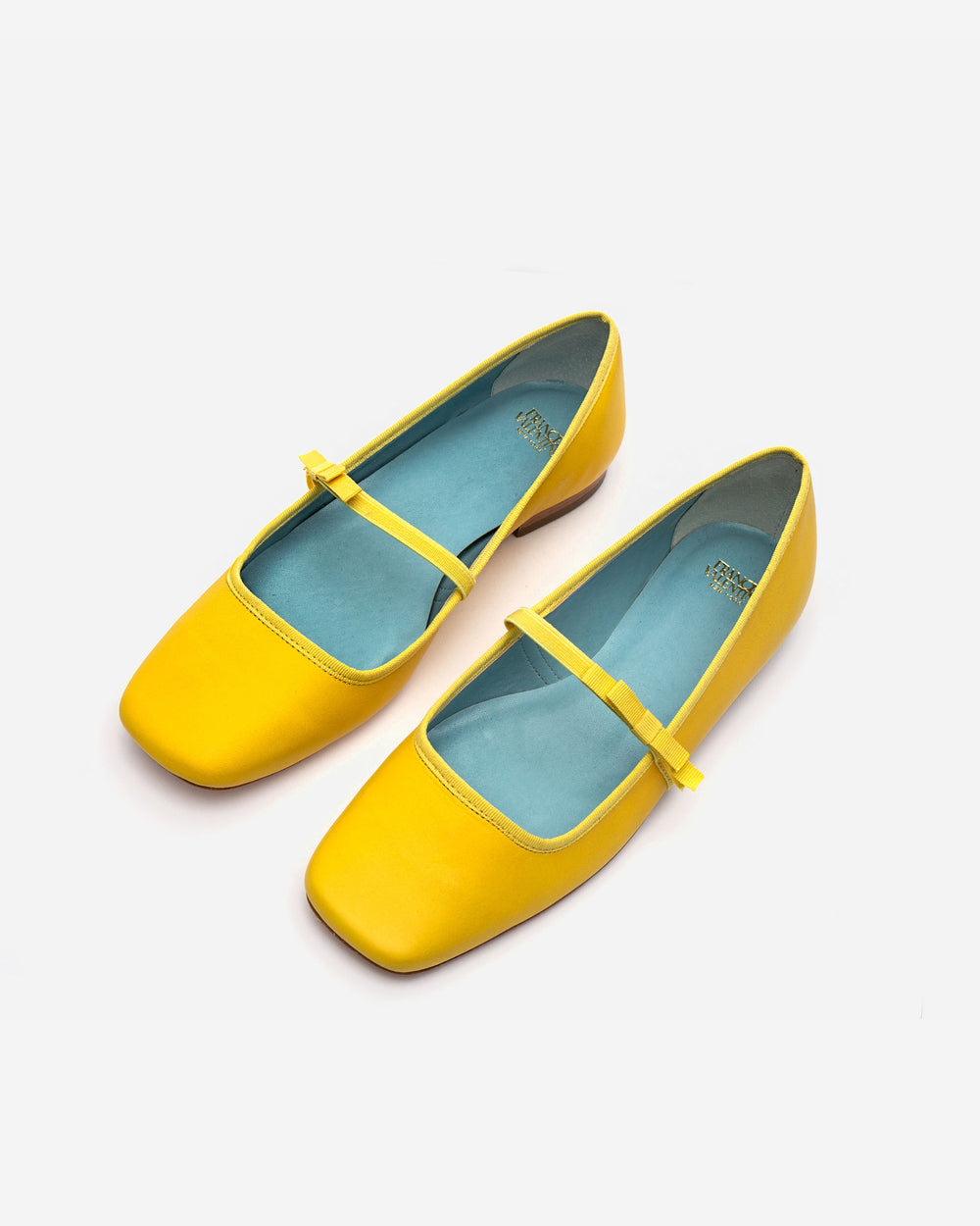 Jude Mary Jane Flat - Leather Canary Flats Frances Valentine
