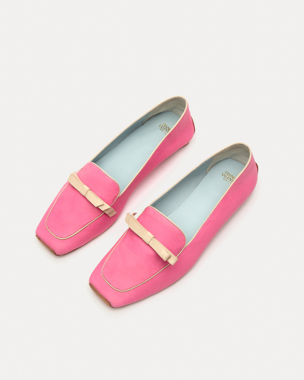 Suzanne Loafer - Leather Pink Oyster Loafers Frances Valentine
