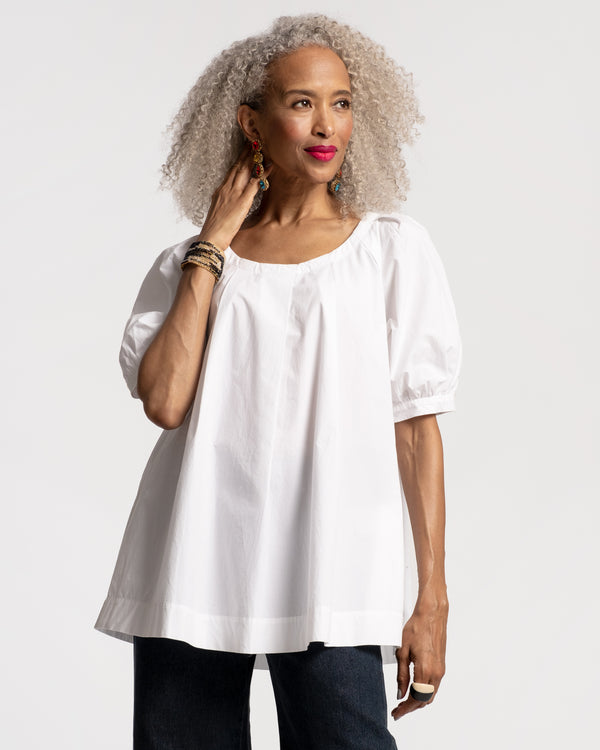 Zonda Top - White Tops Frances Valentine