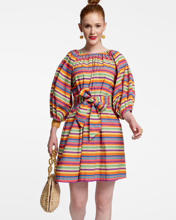 Bliss Mini Dress - Candy Stripe Dresses Frances Valentine