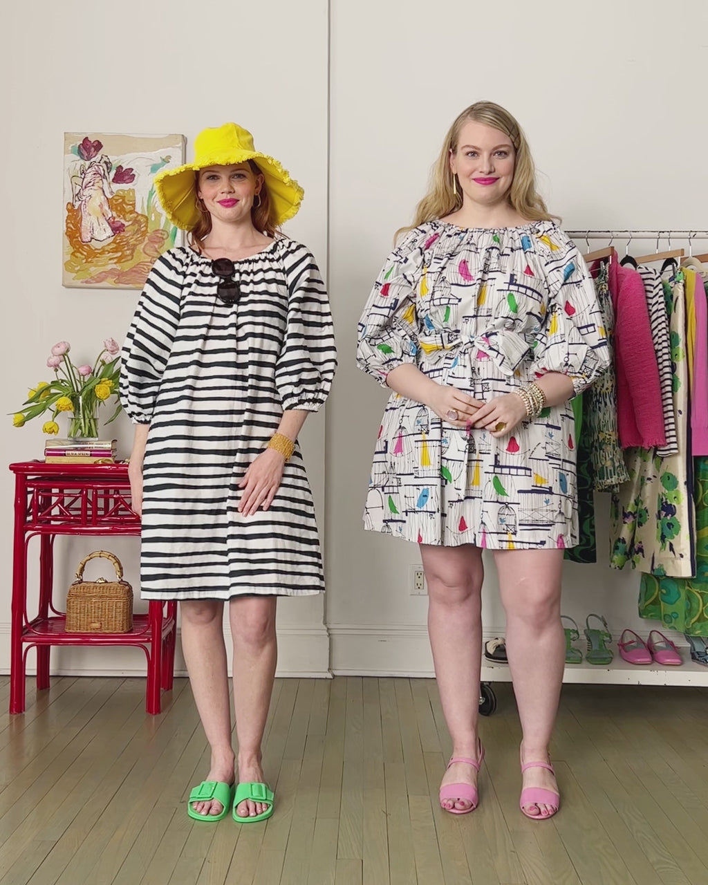 Bliss Mini Dress - Candy Stripe Dresses Frances Valentine