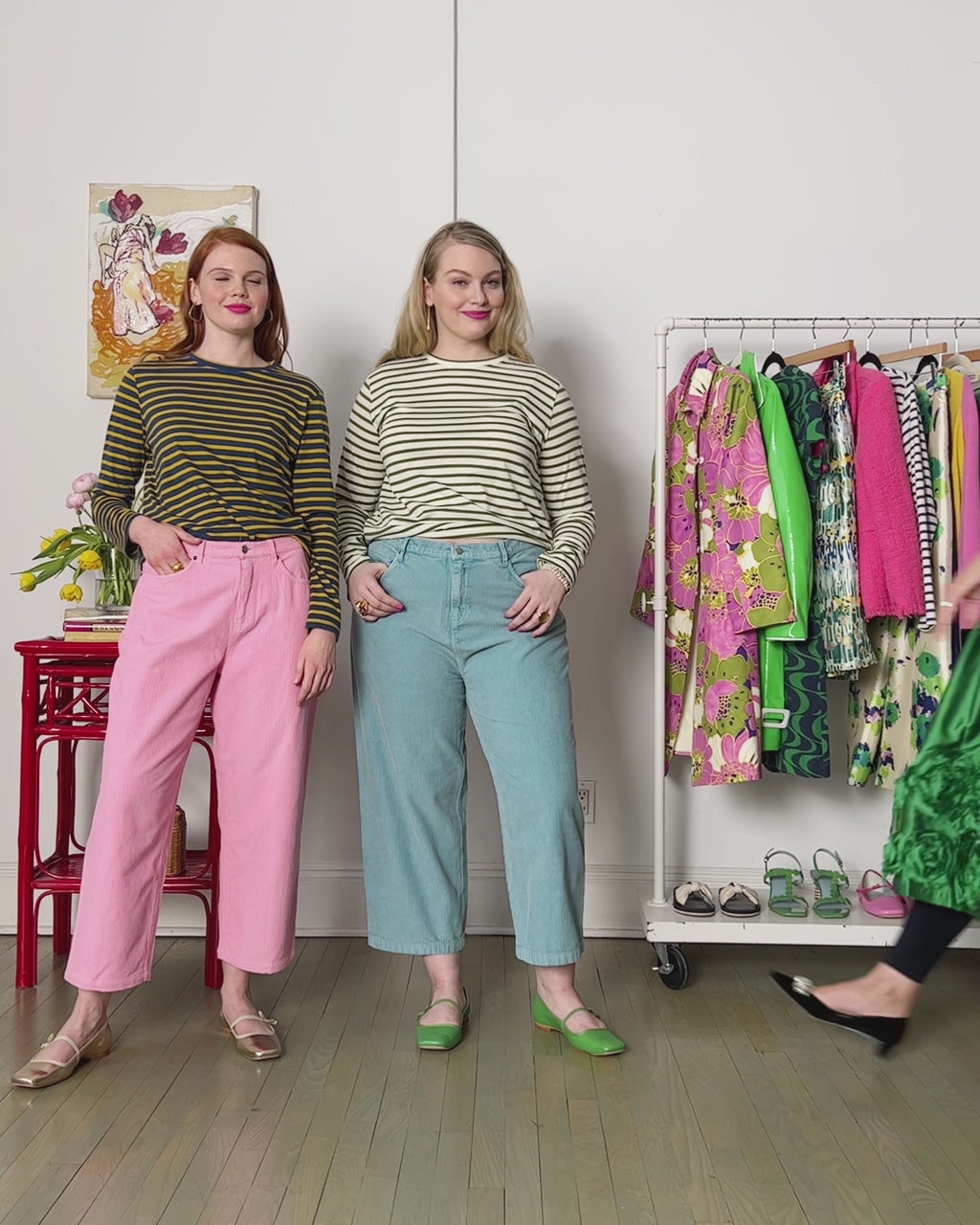 Jane Corduroy Pant - Pink Pants Frances Valentine