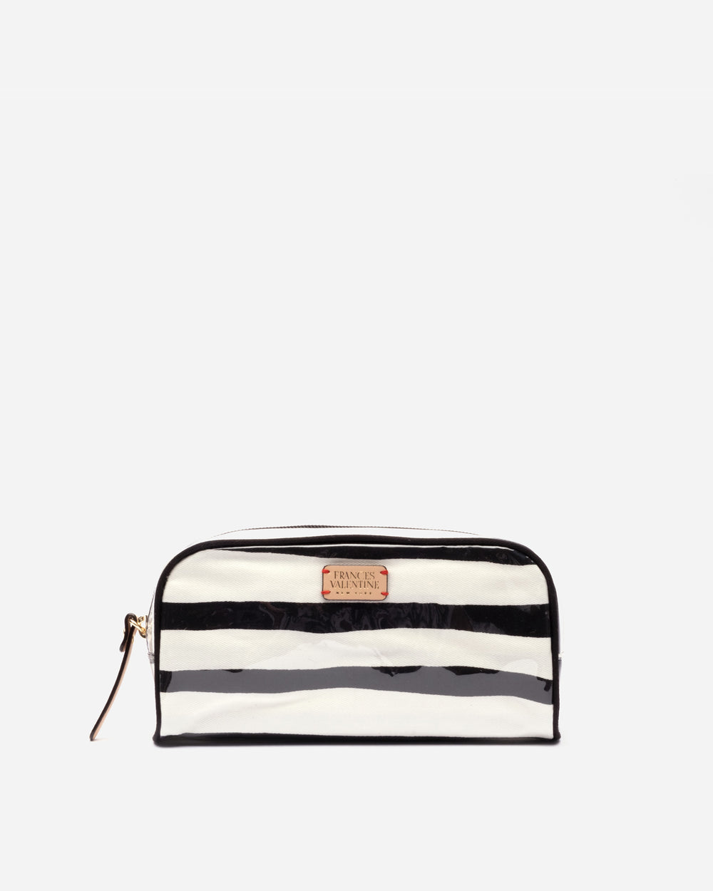 Small Cosmetic Painterly Stripe Black Oyster Frances Valentine