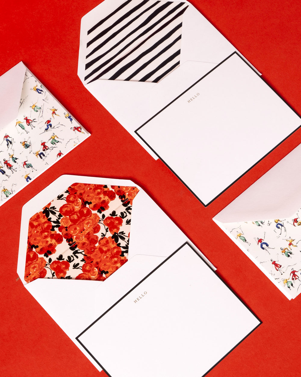 Frances Valentine x Sugar Paper Note Set Skiers Stationery Frances Valentine