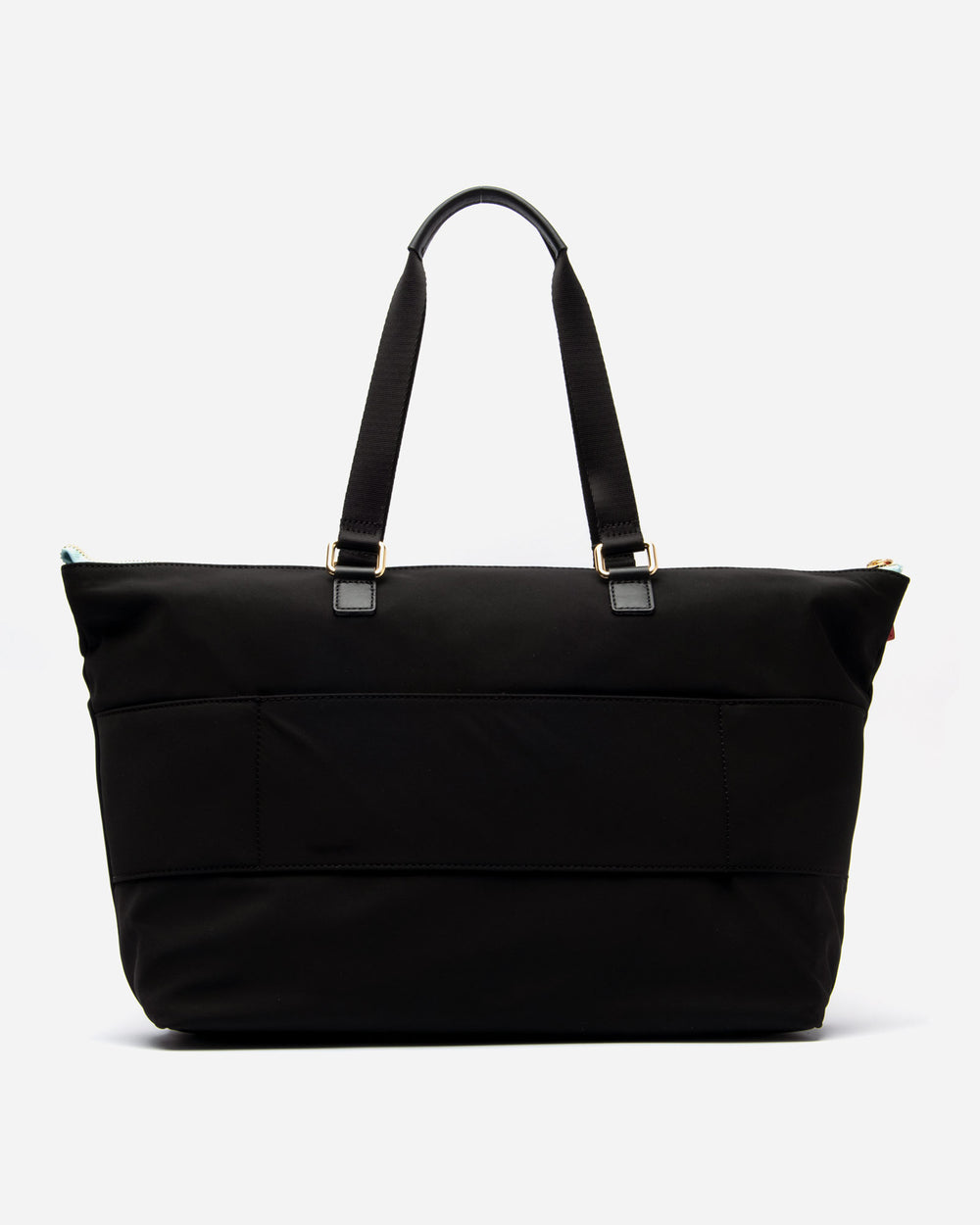 Viv Work Tote Satin Nylon Black Large Tote Frances Valentine